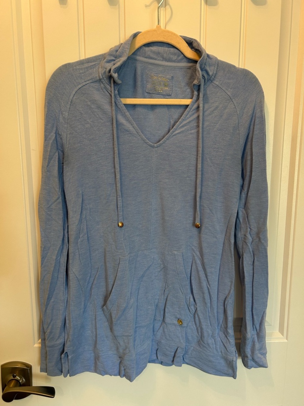 Lilly Pulitzer Sky Blue V-Neck Mock Pullover
